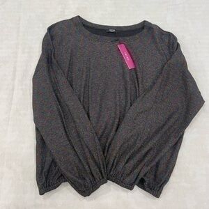 NWT! TEREZ COLORFUL RAINBOW TEREZ LUREX WAFFLE TOP NWT SIZE MEDIUM